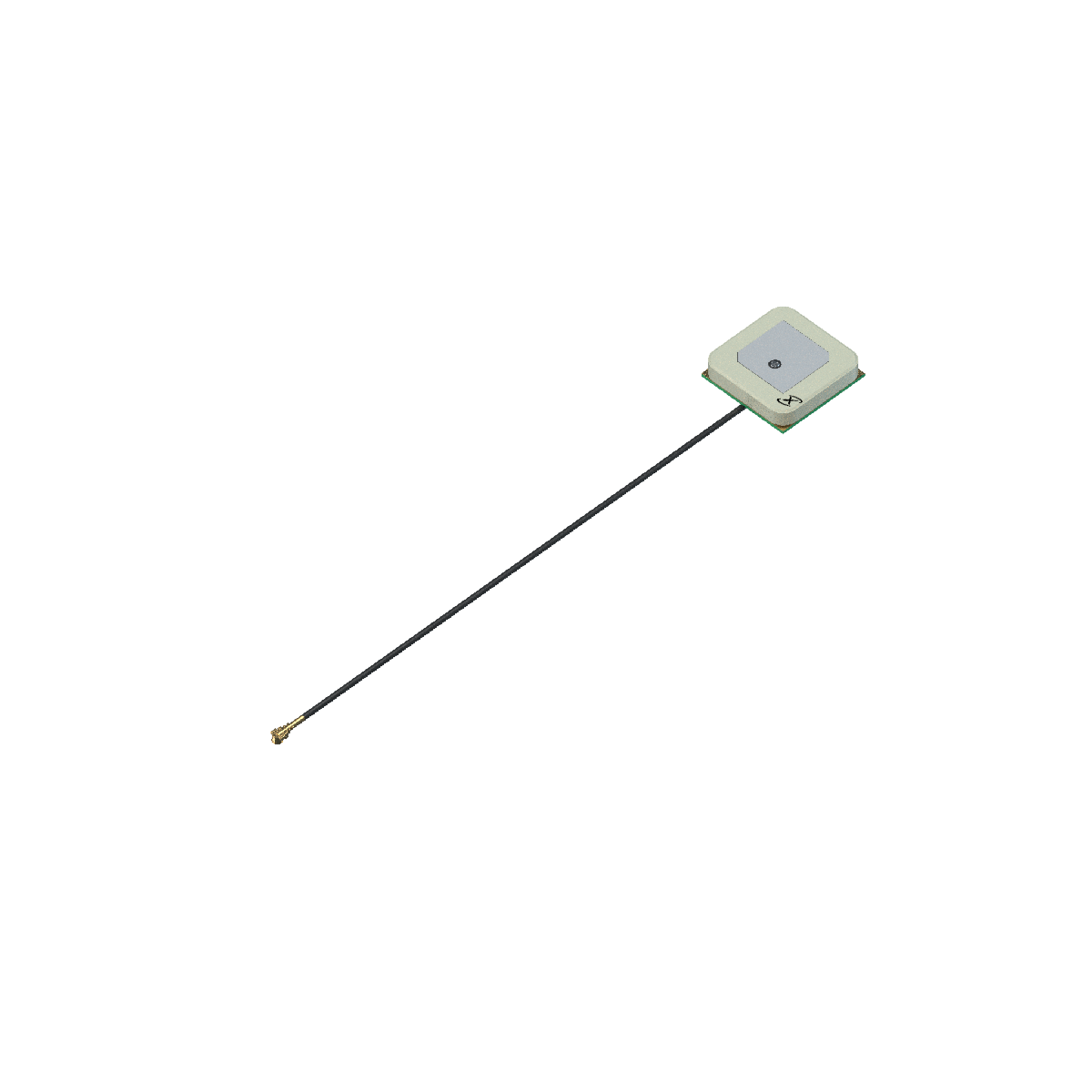 wifi 25mm microstrip antenna on a pcb with cable